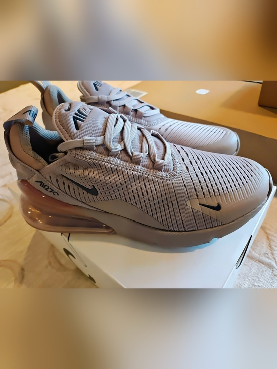 Nike Shoes - Nike Women’s Air Max 270 Sneakers in Light Taupe with Dark Taupe Swoosh